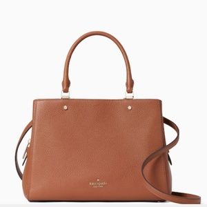 Gently used Kate Spade Leila medium tan gold